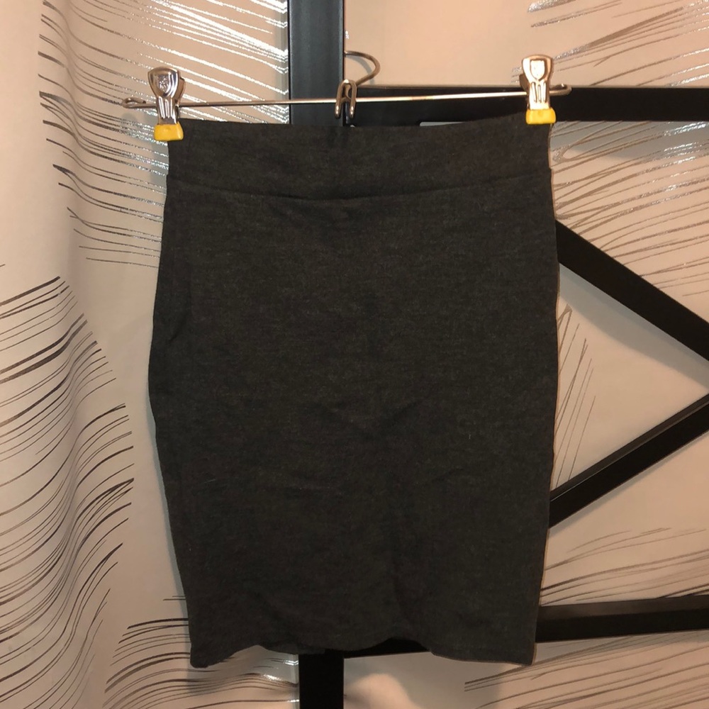 Charlotte Russe Dark Grey Pencil Skirt-XS